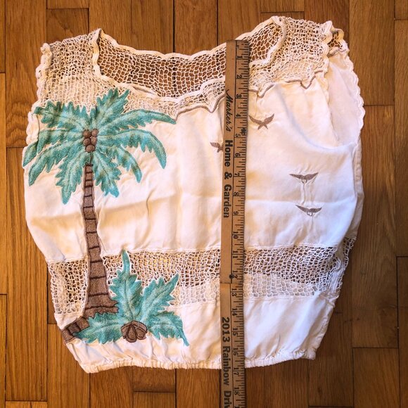 daKine Tropical Palm Tree Beach Top or Cover Up - Picture 3 of 4